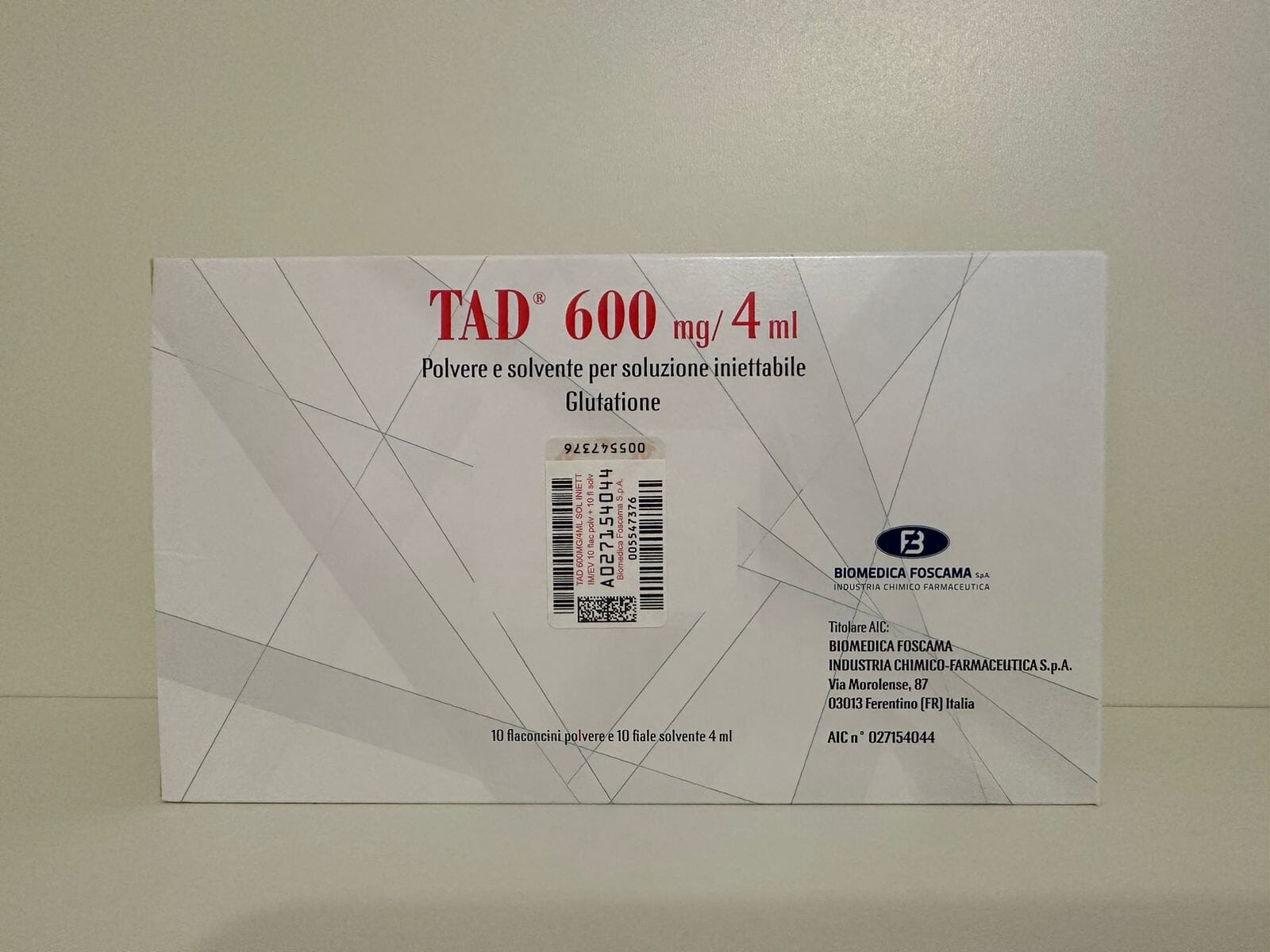 TAD GLUTHIONE 600MG/4ML - Image 2